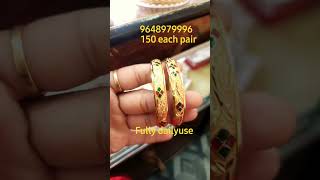 dailyusr 2bangles pair each 150 only viralyoutubeshorts affordableluxuryfashionjewelry bangles [upl. by Barabas863]