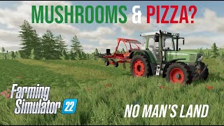 Windrowing Mushrooms amp the Pizzeria  No Mans Land Smallholding 2  Farming Simulator 22 [upl. by Nailliw21]