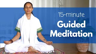 15Minute Yoga Nidra for Peace and Relaxation  योग निद्रा ध्यान  Guided Meditation satvicyoga [upl. by Dyer]