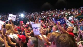 Donald Trump Rally Les Deplorables Miami Florida Crowd shot 91616 [upl. by Bowra]