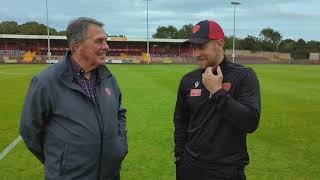 Penrith AFC post match interview with the Reds manager Danny Grainger [upl. by Benedicta]