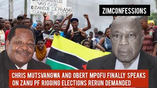 Chris Mutsvangwa And Obert Mpofu Finally Speaks On Zanu Pf Rigging Elections Rerun Demanded [upl. by Anahcra760]