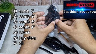 Unboxing and repair Hair clipper amp trimmer Geemy GM1017 [upl. by Boru156]