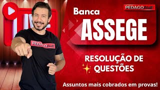 Ao Vivo Análise e Resolução de Questões da ASSEGE [upl. by Nesrac]