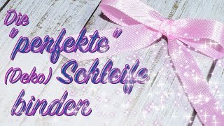 ๑ Anleitung ๑ Die quotperfektequot kleine Schleife binden ๑ BastelBasics ๑ [upl. by Wadleigh]