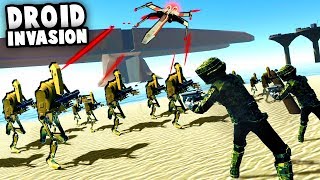 Battle of Kashyyyk Endless DROID INVASION Cant be Stopped Ravenfield Best Mods  Star Wars [upl. by Akimed]