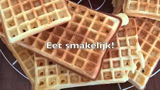 Zachte wafels bakken [upl. by Arlinda]