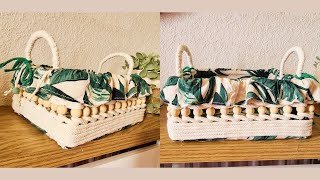 Macrame Basket Home Decor [upl. by Maltzman496]