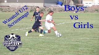 Wasatch JS vs Wasatch JM U12 Boys vs Girls Scrimmage [upl. by Nnyledam]