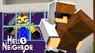 FUJA do VIZINHO DO MAL no MINECRAFT Hello Neighbor [upl. by Ynney]