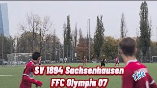 SV 1894 Sachsenhausen vs FFC Olympia 07  1HZ  7Spieltag [upl. by Anwahsiek]