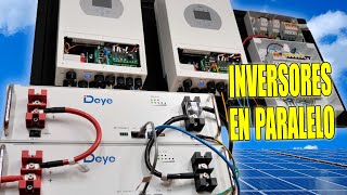 Duplicando la capacidad Inversores solares Deye en paralelo para una mayor generación de energía [upl. by Kathye]