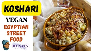 Koshari Egyptian Vegan Street Food  The Best Koshari Recipe [upl. by Rhines]