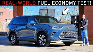 2024 Toyota Grand Highlander Hybrid Max  RealWorld Highway Fuel Economy Test [upl. by Aniuqahs]