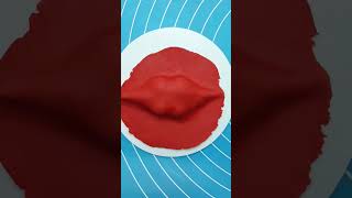 How to make fondant lips without mould shorts [upl. by Penrod]