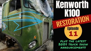 Kenworth K100 cabover Restoration Episode 11 quotStacks amp Stripesquot [upl. by Aneelahs520]