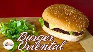 Recette Burger Oriental Facile et pas Cher [upl. by Ahsemrac]