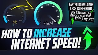 🔧 How to SPEED UP your Internet Boost Download Speeds Lower Ping Fix Lag on Wired and WiFi EASY [upl. by Postman532]