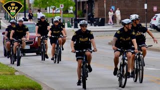 Ontario Provincial Police  Bicycle Training  Tecumseh ON  2024 [upl. by Attalanta943]