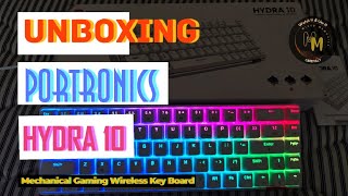 Unboxing of Portronics HYDRA 10 Mechanical Gaming Wireless Rechargable Key Board trending video [upl. by Tori]