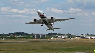 🇧🇩 Biman Bangladesh Airlines Boeing 7878 Full Display Farnborough Airshow [upl. by Doralyn]