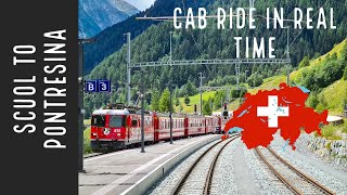 REAL TIME cab ride through the ENGADIN from Scuol to Pontresina Switzerland [upl. by Mide267]