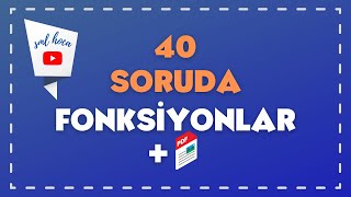 40 SORUDA quotFONKSİYONLARquot  SML HOCA MATEMATİK [upl. by Anera]