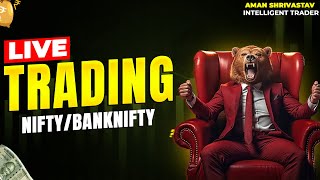 Nifty 50  Bank Nifty Option Trading live 23012024  Live Monday Analysis With Aman Srivastav [upl. by Leinahtan860]