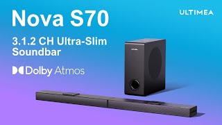 Ultimea Nova S70 Soundbar  Top 312 Channel True Dolby Atmos Soundbar [upl. by Neyuq427]