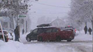 2 Vehicle Accident SNOWING Moncton [upl. by Aiekan]