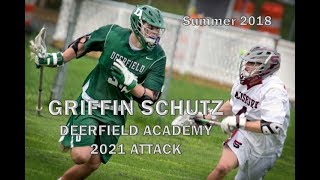 Griffin Schutz  2021 Attack University of Virginia Commit Summer 2018 Lacrosse Highlights [upl. by Esaertal880]