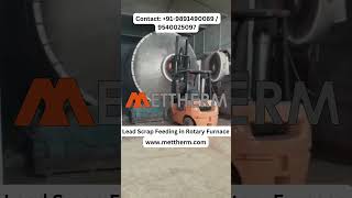 Lead Rotary Scrap Charging amp Tapping batteryrecycling recycling [upl. by Kirit]