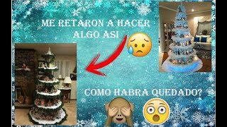 Arbol Navideño con Villas TODO de cartón  DIY [upl. by Ylrebmik]