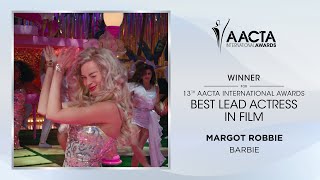 Margot Robbie wins Best Lead Actress at the 13th AACTA International Awards [upl. by Cleasta]