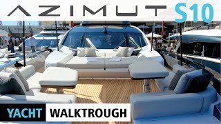 AZIMUT S10 YACHT WALKTROUGH  CANNES BOAT SHOW [upl. by Dituri]