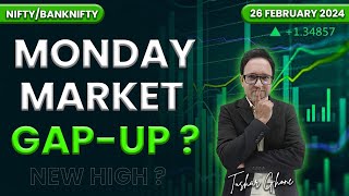 Nifty Prediction amp Bank Nifty Analysis for Monday 26 February 2024 nifty banknifty for Monday [upl. by Aisor248]