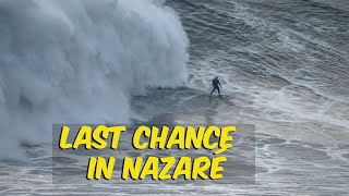 Last Swell in Nazaré for season 20232024 bigwaves [upl. by Sitarski546]