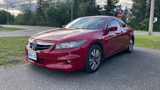 2012 Honda Accord EXL Coupe Start Up Exterior Interior amp Full Review [upl. by Ecyob]