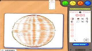 cutting big paulies pizza into 1 million pieces on papas pizzeria [upl. by Hnahym119]