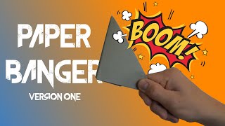 How to make a PAPER BANGER  Version 1 easy popperflapper [upl. by Blen650]