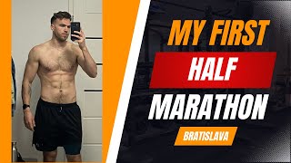 My First Half Marathon  Bratislava VLOG [upl. by Yeleek391]