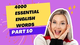 4000 essential English words book1 part10 [upl. by Caniff]