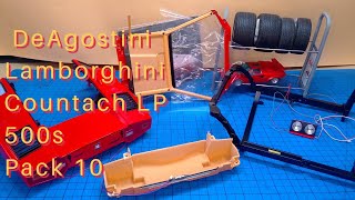 Pack 10 of DeAgostini Lamborghini Countach LP500s Stages 6167 [upl. by Tnecnev920]