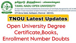 Tamilnadu Open University Students Important Doubts And Answers 👍 [upl. by Yrtnahc]