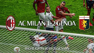 Highlights  AC Milan 12 Genoa  Matchday 26 Serie A TIM 201920 [upl. by Aiuqet753]