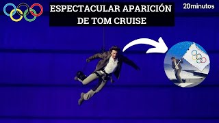 TOM CRUISE aparece en el estadio Olímpico de París  JUEGOS OLÍMPICOS [upl. by Nelon]