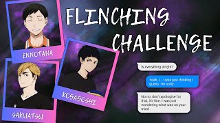 Flinching Challenge  part 33  EnnoTana KogaGoshi SakuAtsu [upl. by Llorrac]