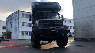 Expeditionsmobil  Grand Tour Mercedes Benz Zetros 1833 4x4  Erste Probefahrt [upl. by Enomsed]