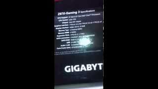 Gigabyte Z97X gaming 3 motherboard unboxing review and startup [upl. by Greenleaf]