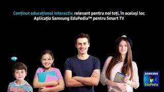 Tutorial Samsung EduPedia  aplicația care oferă conținut educațional pe Smart TV [upl. by Assiralc]